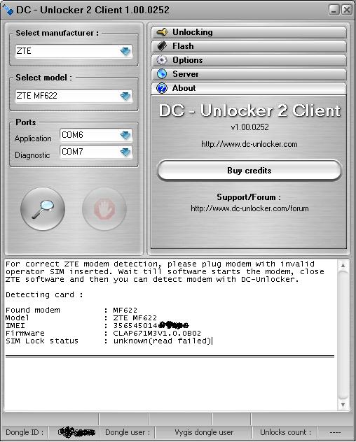 Mf622 From Claro Brazil Sim Unknown Read Failed Dc Unlocker